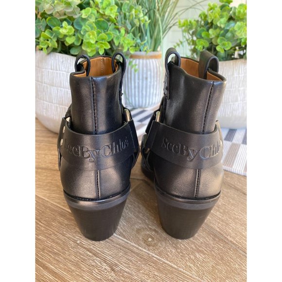 See by Chloe Eddie Ankle Western Boots NWOB 39 - Picture 11 of 14